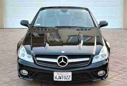 2009 Mercedes SL550 roadster only 31k miles black/black excellent CA car, US $55,900.00, image 3