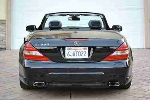 2009 Mercedes SL550 roadster only 31k miles black/black excellent CA car, US $55,900.00, image 4