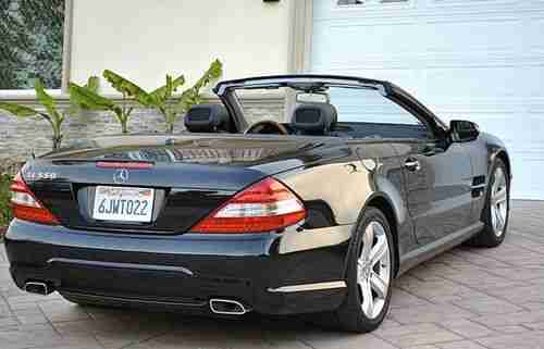 2009 Mercedes SL550 roadster only 31k miles black/black excellent CA car, US $55,900.00, image 5