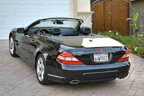 2009 Mercedes SL550 roadster only 31k miles black/black excellent CA car, US $55,900.00, image 6