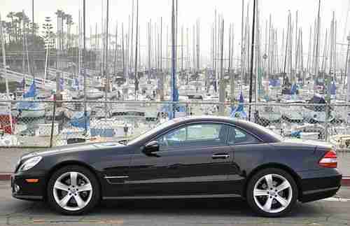 2009 Mercedes SL550 roadster only 31k miles black/black excellent CA car, US $55,900.00, image 10