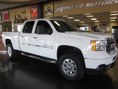 2012 gmc sierra denali 2500hd diesel 4x4 only 19k miles white navigation