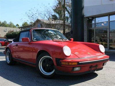 1987 porsche 911 carrera cab -serviced,new tires/ brakes/ top,4-speed,classic!