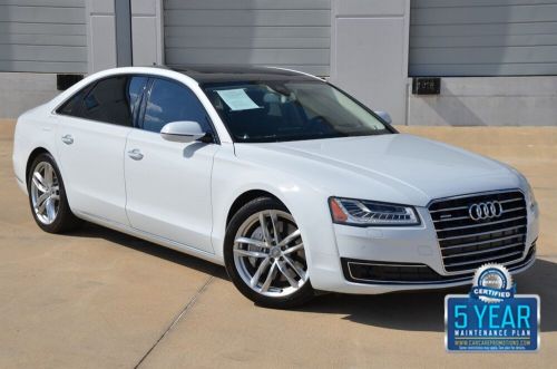 2015 audi a8 l 4.0t quattro loaded nav bk/cam pano roof new trade