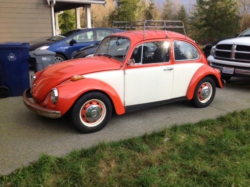 1971 volkswagen super beetle, factory sunroof, 1600 dual port