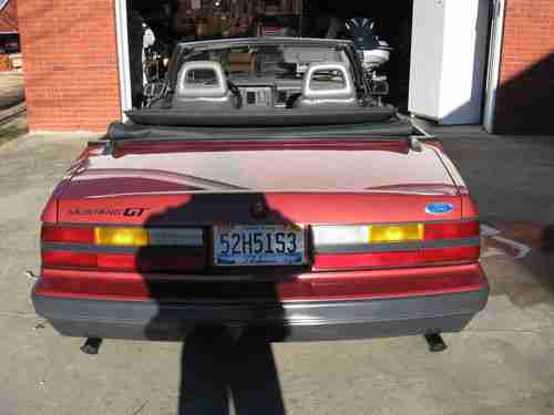 1985 Ford Mustang GT Convertible 2-Door 5.0L Low Miles 44k, US $7,500.00, image 5