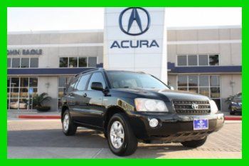 2003 toyota highlander 3l v6 24v automatic front-wheel drive suv one owner