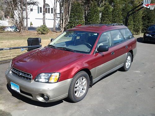 2002 subaru outback in excellent condition, 1 owner, 66,000 miles, automatic.