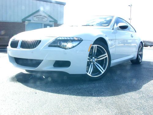 2009 bmw m6 coupe arctic white 25k mint every option smg