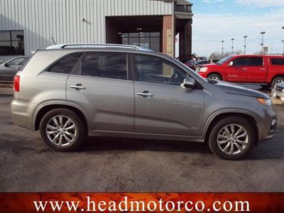 2012 kia sorento sx clean,low miles 4 dr suv auto gas 3.5l v6 titanium silver