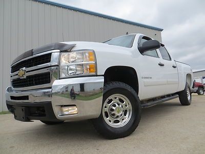 08 k2500hd lt 6.6 duramax 1-owner 6spd allison z71 4x4 short-bed carfax b&amp;w bfg