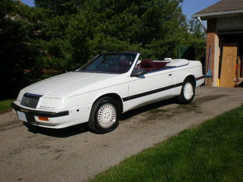 Amazing low 390000 original miles lebaron convertible - rust free