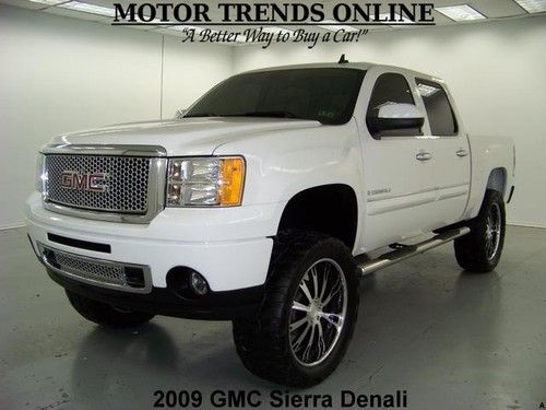 Awd denali crew cab lifted kumho mud tires htd seats bose 2009 gmc sierra 46k