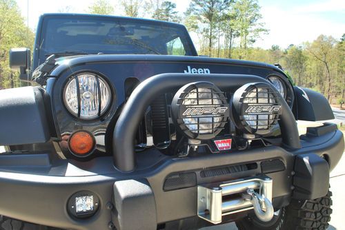 2013 jeep black wrangler unlimited rubicon  aev package