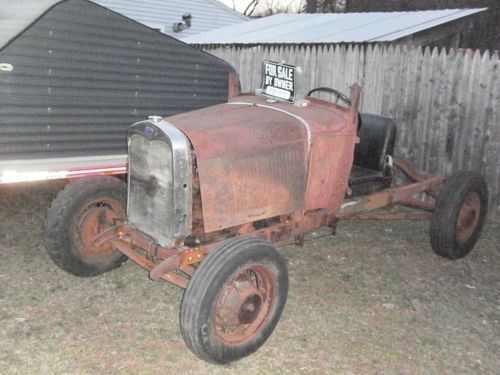 1930 ford model a  runs and drives build a  rat rod, speedster or parts, rust