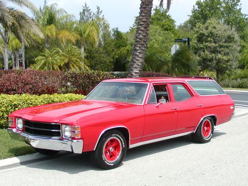 1971 chevrolet chevelle wagon-complete restoration-jasper 350-325hp-must see!!