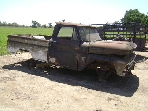 19651966 chevrolet custom ten fleetside big back window short bed pickup