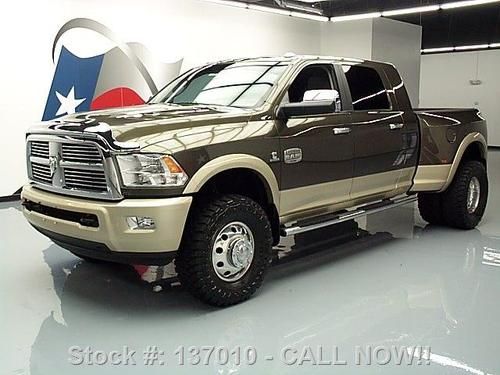 2012 dodge ram 3500 longhorn mega 4x4 ho diesel nav 26k texas direct auto