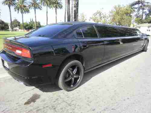 2012 Dodge Charger Black 140-inch 12 Passenger Limousine #1254, US $65,995.00, image 4