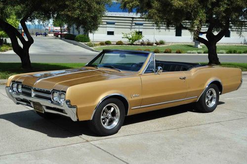 1967 oldsmobile cutlass convertible 330 v8 ps pdb 12 bolt new powertop &amp; paint