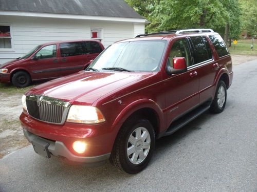 2003 lincoln aviator awd no reserve leather sunroof dvd third row explorer