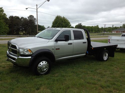 2012 ram 4500 4wd crew cab 173" wb 60" ca st flat bed