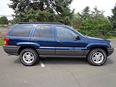2002 jeep grand cherokee laredo v-8 4x4 leather sunroof clean carfax no reserve