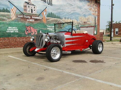 1927 model t rodster -all steel- on 32 rails