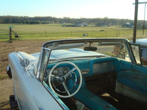 Barnfound 1958 ford thunderbird convertible-original 352ci "interceptor" engine