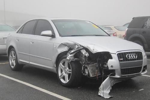 2008 audi a4 2.0t quattro tiptronic s-line salvage repairable e-z fix low miles!