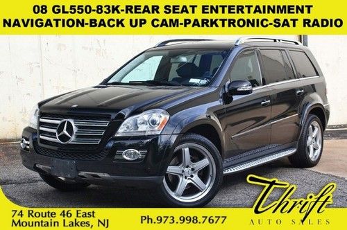 08 gl550-83k-rear seat entertainment-navigation-back up cam-parktronic-sat radio