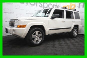 2009 jeep commander sport 4x4 white 51k miles low reserve very clean