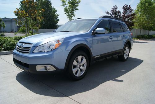 2012 subaru outback 2.5i limited. sky blue metallic. sunroof. leather 8k miles!