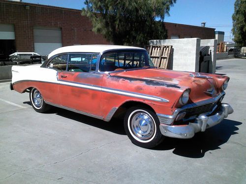 1956 chevy bel air 2 door no post coupe