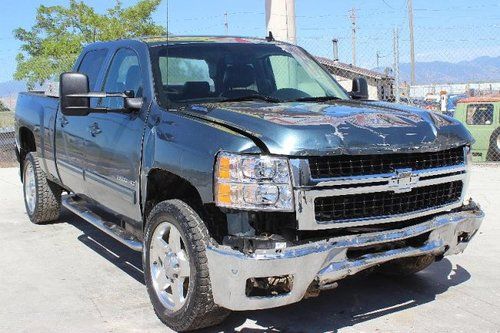 2011 chevrolet silverado 2500hd ltz crew cab 4wd damaged salvage low miles l@@k!