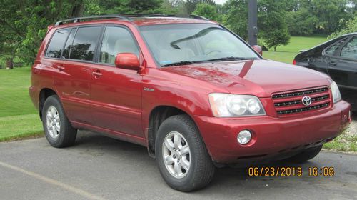 2001 toyota highlander limited sport utility 4-door 3.0l