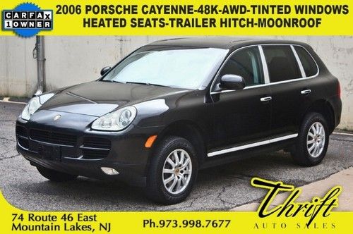 2006 porsche cayenne-48k-awd-tinted windows-heated seats-trailer hitch-moonroof