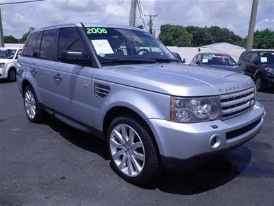 2006 range rover sport supercharged 4.2l v8 silver/tan