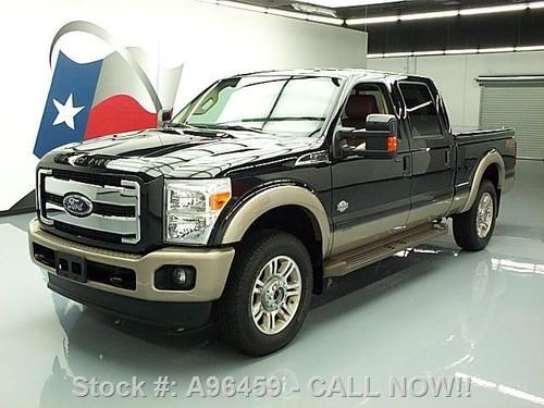 2012 ford f-250 king ranch crew 4x4 diesel sunroof nav! texas direct auto