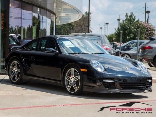 2009 porsche 911 turbo coupe black leather nav bose sport chrono pkg