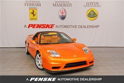 2002 acura nsx-t - imola orange- targa top - bose sound - 23k miles - 2003 2004