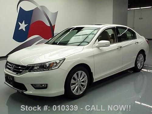 2013 honda accord ex-l v6 sunroof leather rear cam 7k!! texas direct auto