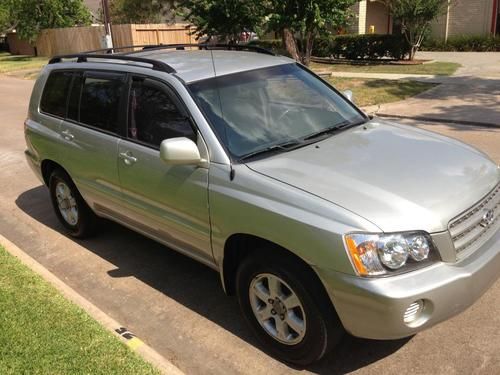 2002 toyota highlander  sport utility 4-door 3.0l v6 suv