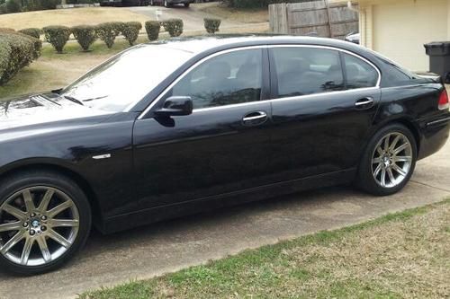 2006 bmw 750li base sedan 4-door 4.8l black, clean, 41,308 miles, chrome rims