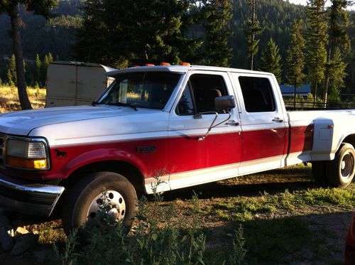 1996 ford f-350 xlt crew cab dually 7.3l turbo diesel 4 door built to haul f350