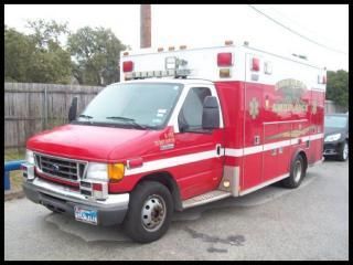 2006 ford ambulance diesel e-450 super duty 158" wb drw