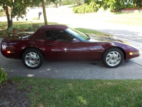 1993 chevrolet corvette 40th anniversary edition convertible 2-door 5.7l