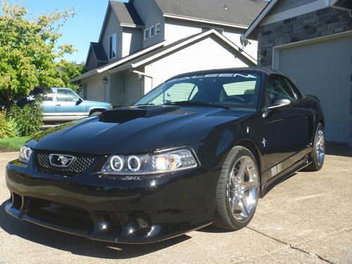 2001 ford mustang saleen s281 convertible #24 triple black 38k 5 speed clean!