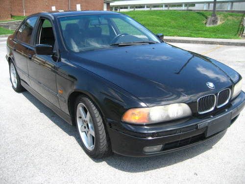 1998 BMW 540i  SIX SPEED!!  BLACK LEATHER SEATS!! LOADED!!, image 2