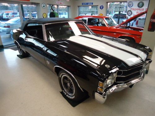 1971 chevy chevelle super sport convertible, big block, a/c, ls-3, frame off, ss